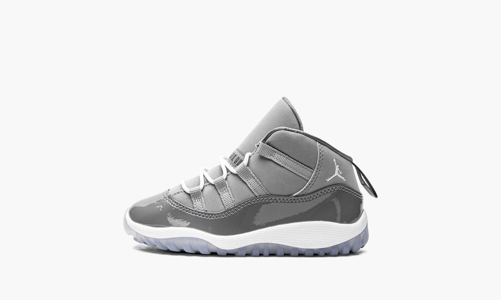 Nike Air Jordan 11 Retro TD "Cool Grey 2021" Dječje Cipele Bijele Sive | Hrvatska-2183956