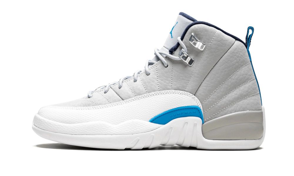 Nike Air Jordan 12 Retro BG "UNC" Dječje Cipele Plave Sive Bijele | Hrvatska-8741269