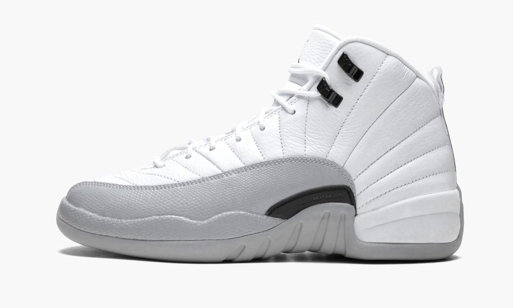 Nike Air Jordan 12 Retro GG "Baron" Dječje Cipele Crne Bijele Sive | Hrvatska-8594061