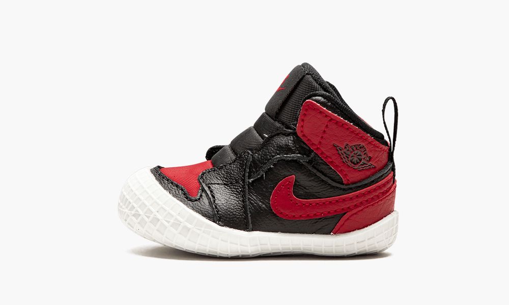 Nike Air Jordan 1 Crib Bootie "BRED" Dječje Cipele Crne Crvene | Hrvatska-3809675