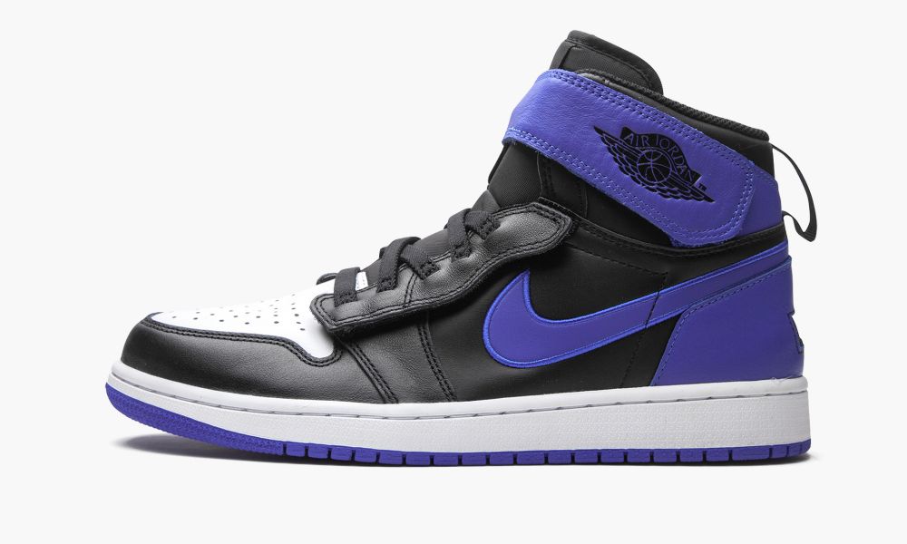 Nike Air Jordan 1 High FlyEase "Royal" Muške Cipele Crne Bijele Plave Kraljevska Plava | Hrvatska-5170362