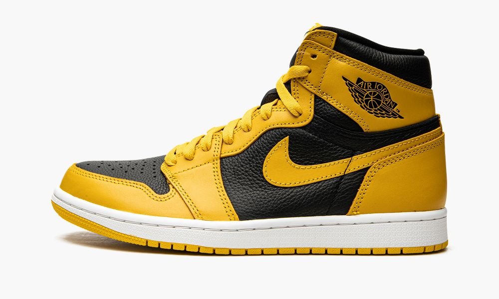 Nike Air Jordan 1 High OG "Pollen" Muške Cipele Crne Bijele Žute | Hrvatska-4569238