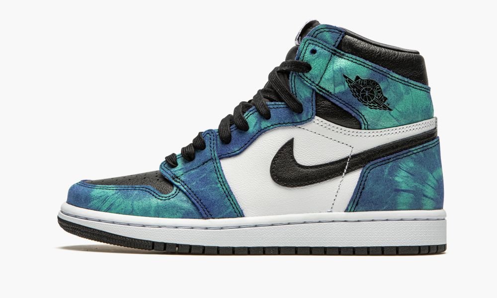 Nike Air Jordan 1 High "Tie-Dye" Ženske Cipele Crne Bijele Plave Zelene | Hrvatska-1592408