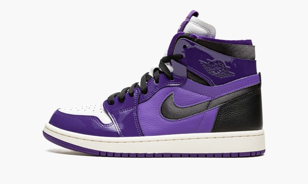 Nike Air Jordan 1 High Zoom CMFT "Purple Patent" Ženske Cipele Bijele Crne Ljubičaste | Hrvatska-4259038