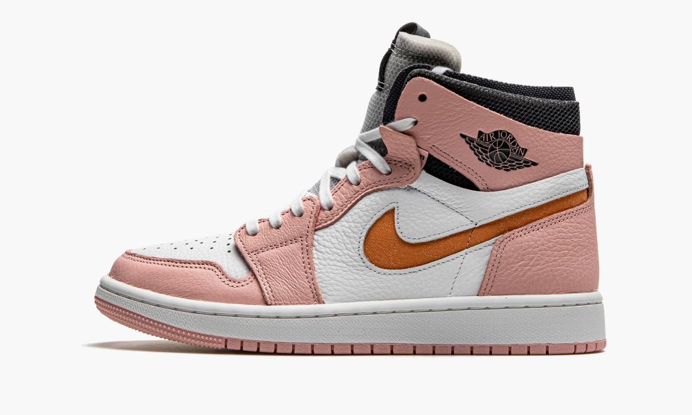 Nike Air Jordan 1 High Zoom CM "Pink Glaze" Ženske Cipele Bijele Roze Cvjetne | Hrvatska-9234851