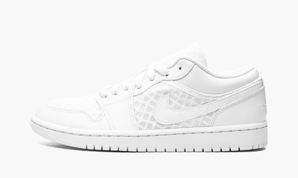 Nike Air Jordan 1 LOW BREATHE "Triple White" Ženske Cipele Bijele | Hrvatska-4269583