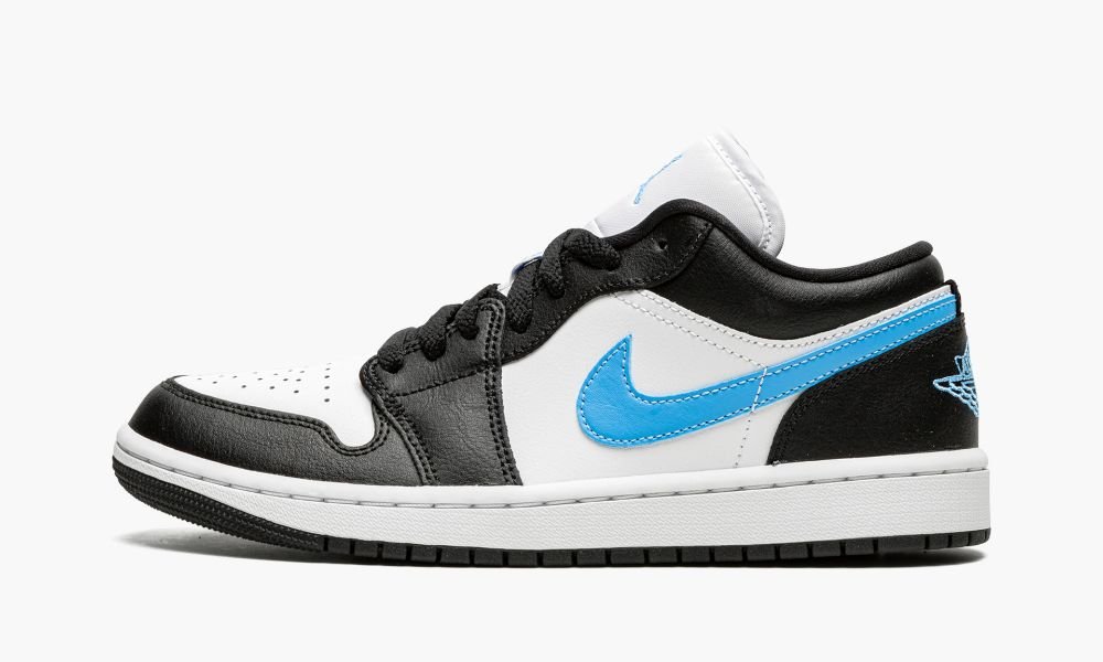 Nike Air Jordan 1 Low "Black / University Blue" Ženske Cipele Crne Bijele Plave | Hrvatska-8430912