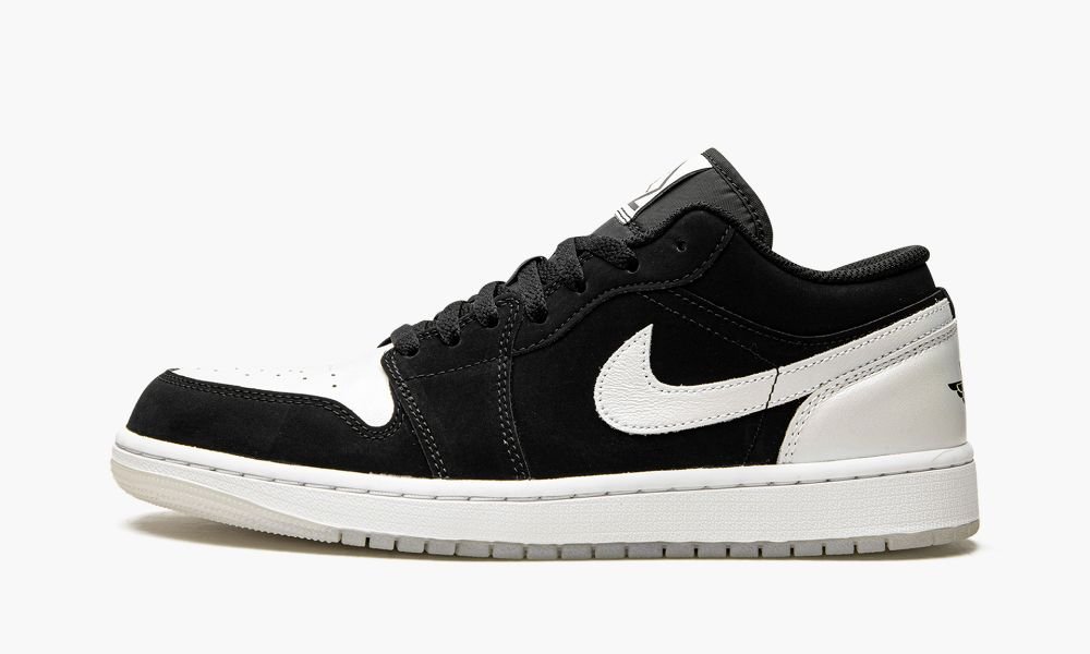 Nike Air Jordan 1 Low "Diamond" Muške Cipele Visebojne Crne Bijele | Hrvatska-4271358