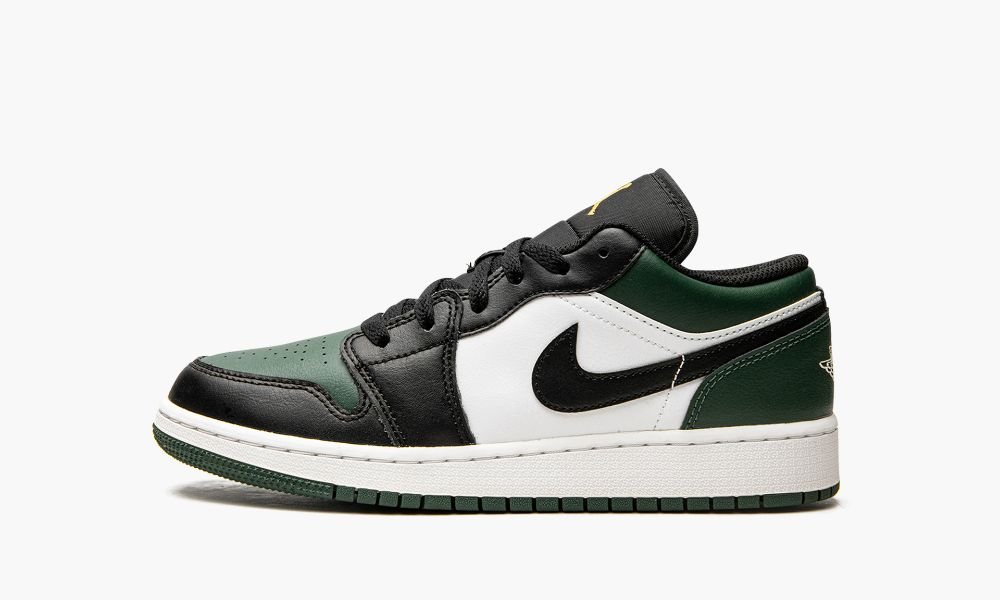 Nike Air Jordan 1 Low GS "Green Toe" Dječje Cipele Crne Zelene Bijele Zelene | Hrvatska-6045917