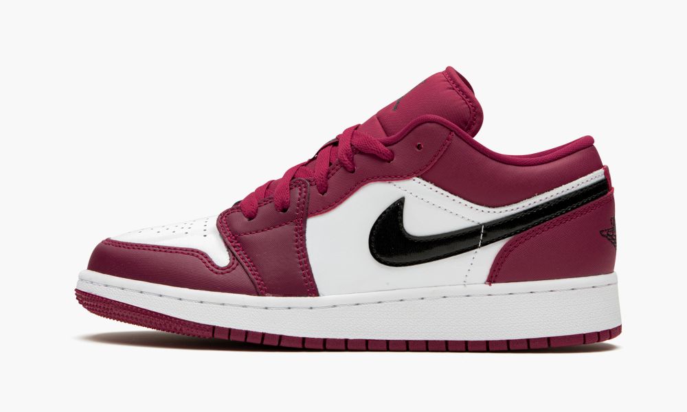 Nike Air Jordan 1 Low (GS) "Noble Red" Dječje Cipele Crne Crvene Bijele | Hrvatska-1425906