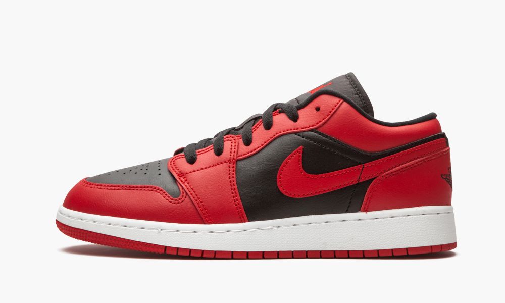 Nike Air Jordan 1 Low (GS) "Reverse Bred" Dječje Cipele Crne Crvene Bijele | Hrvatska-8673519