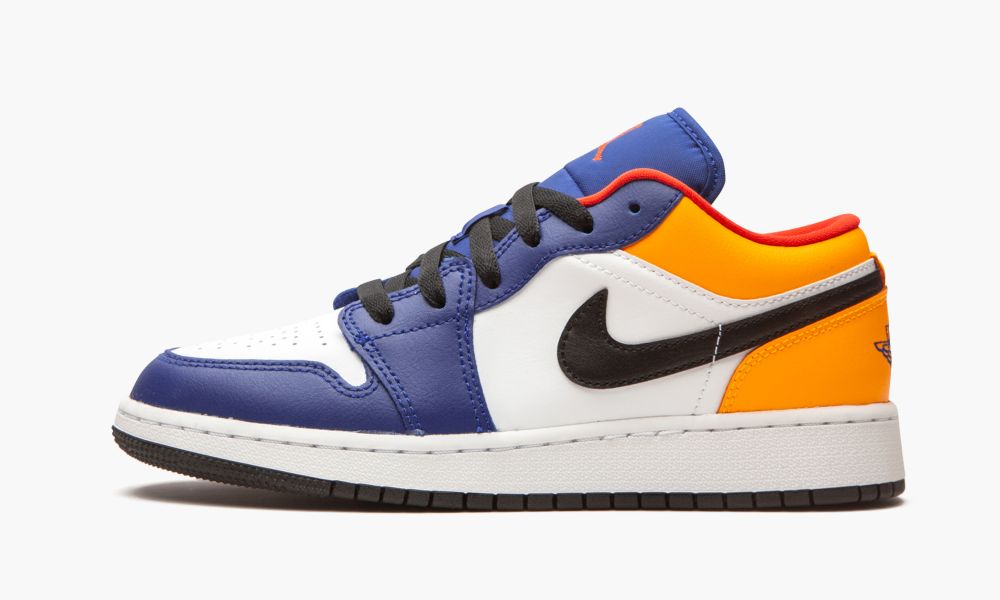 Nike Air Jordan 1 Low GS "Royal Yellow" Dječje Cipele Bijele Crvene Bijele Plave | Hrvatska-7946213