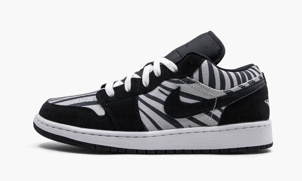 Nike Air Jordan 1 Low GS "Zebra" Dječje Cipele Crne Bijele | Hrvatska-6904238