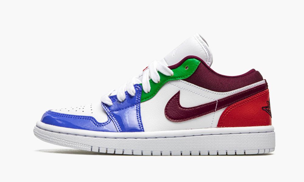 Nike Air Jordan 1 Low SE "White / Multicolor" Ženske Cipele Bijele Plave | Hrvatska-9032641