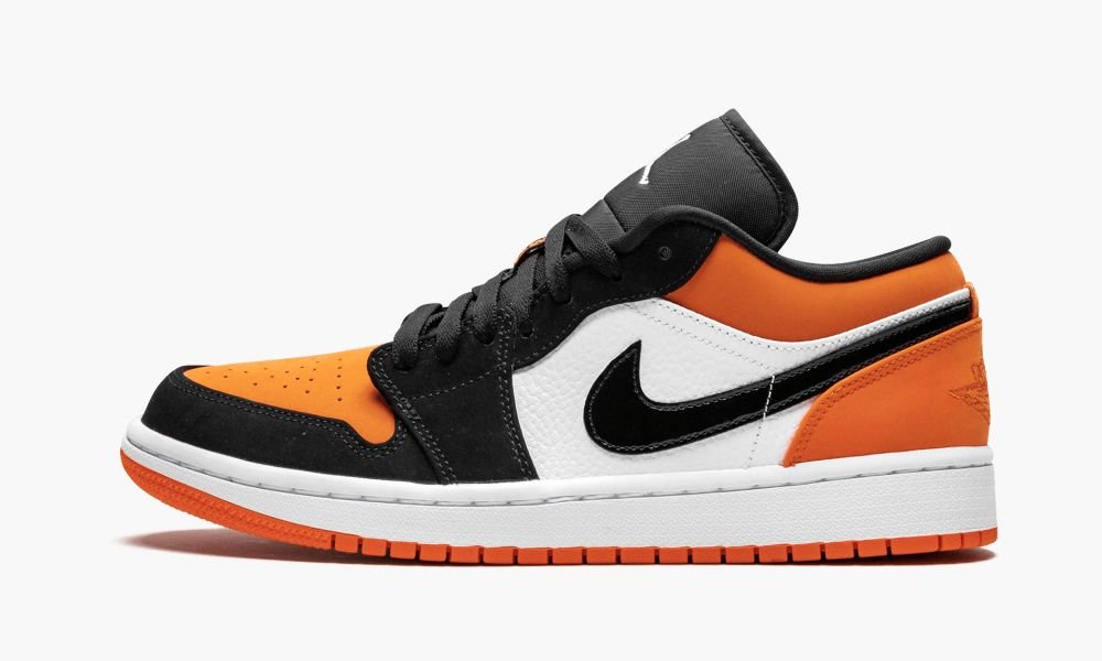 Nike Air Jordan 1 Low "Shattered Backboard" Muške Cipele Crne Bijele Narančaste | Hrvatska-2481756