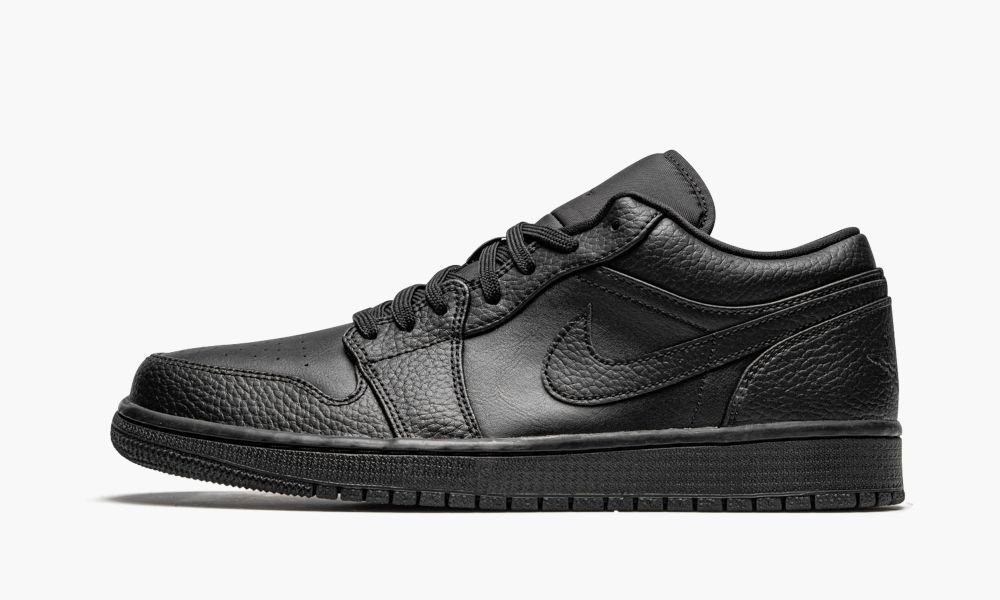 Nike Air Jordan 1 Low "Triple Black" Muške Cipele Crne | Hrvatska-3481679