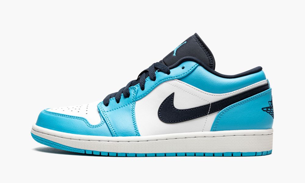 Nike Air Jordan 1 Low "UNC" Muške Cipele Bijele Plave Obsidijanske | Hrvatska-7608931