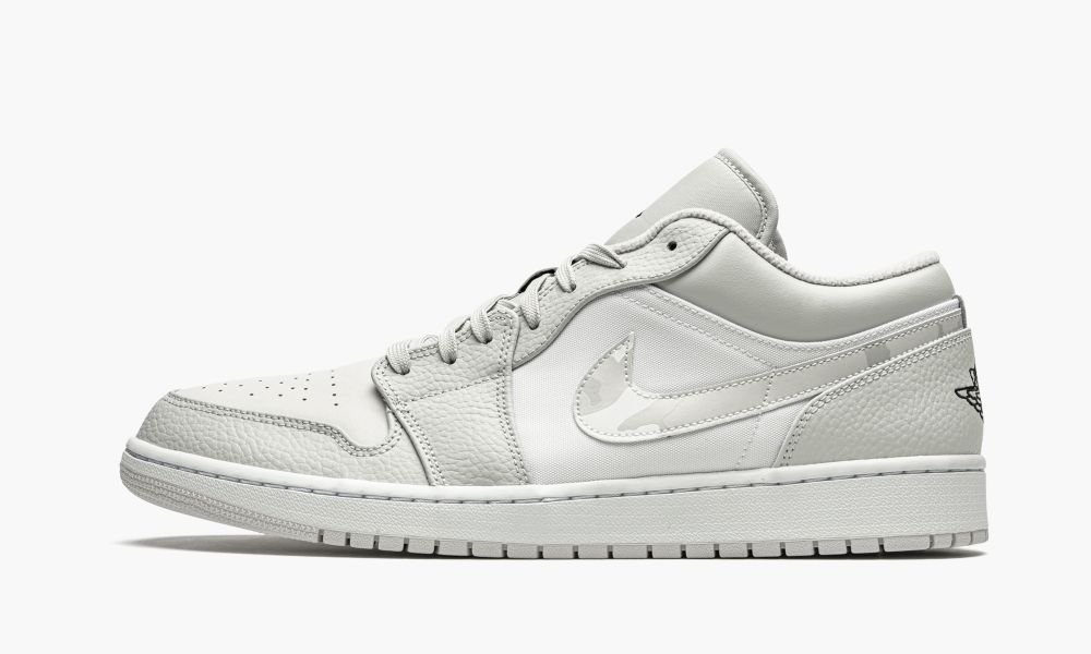 Nike Air Jordan 1 Low "White Camo" Muške Cipele Bijele Sive | Hrvatska-4690528