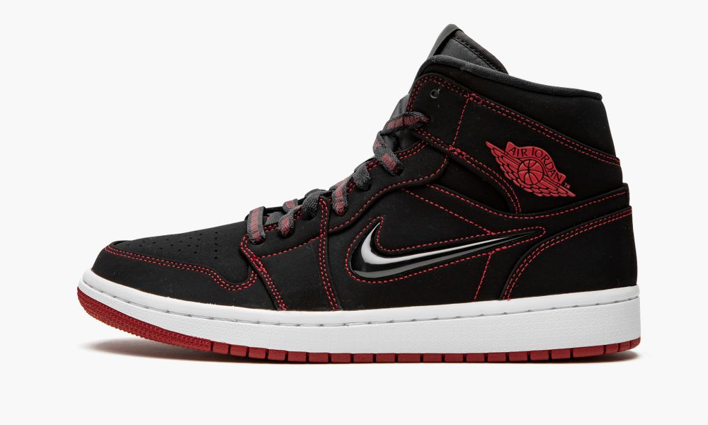 Nike Air Jordan 1 MID "Fearless - Come Fly With Me" Muške Cipele Crne Crvene Bijele | Hrvatska-8710623