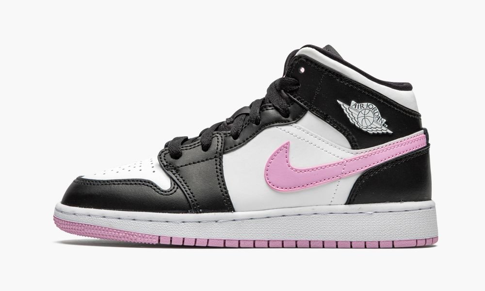 Nike Air Jordan 1 MID GS "Arctic Pink" Dječje Cipele Crne Bijele Crne Roze | Hrvatska-5817924