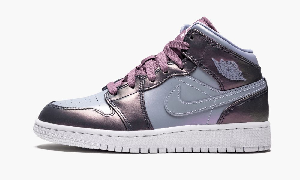 Nike Air Jordan 1 MID SE (GS) Dječje Cipele Plave Roze Ljubičaste | Hrvatska-2046873