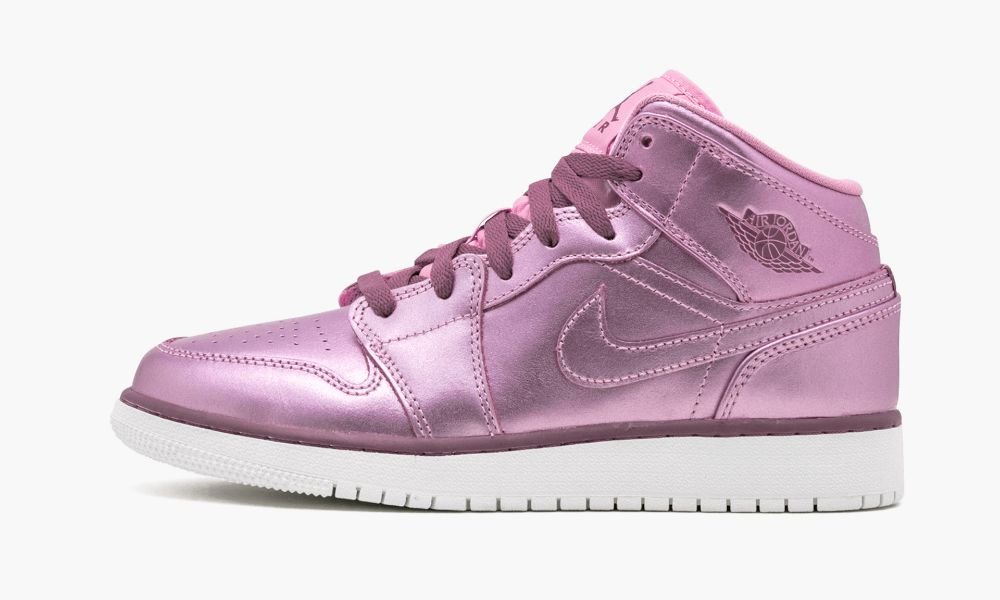 Nike Air Jordan 1 MID SE GS "Pink Rise" Dječje Cipele Crvene Bijele Roze | Hrvatska-1935482