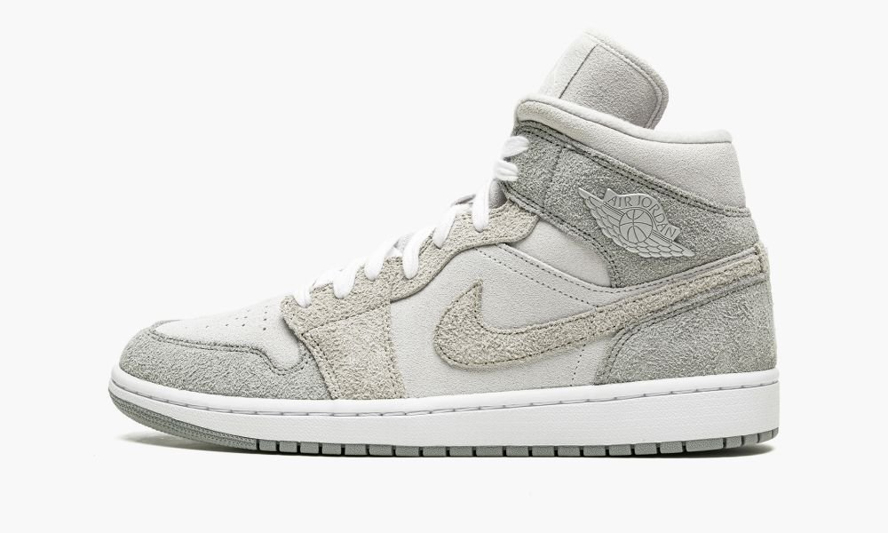 Nike Air Jordan 1 MID SE "Grey Fleece" Ženske Cipele Sive | Hrvatska-1542970