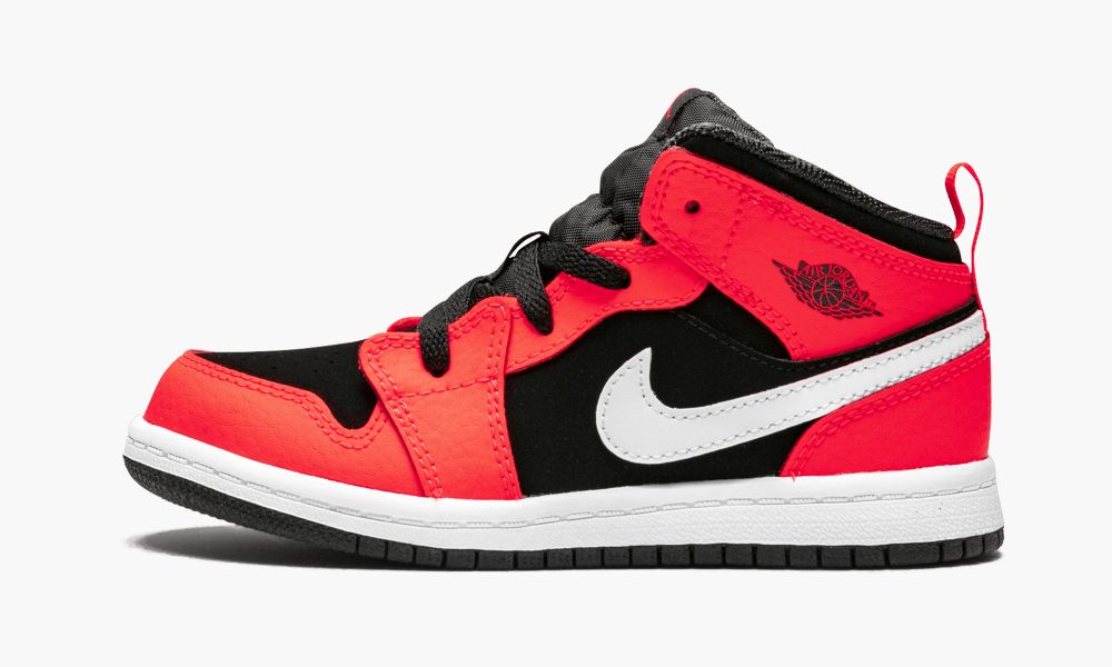 Nike Air Jordan 1 MID (TD) "Infrared 23" Dječje Cipele Crne Crvene Bijele | Hrvatska-2086134