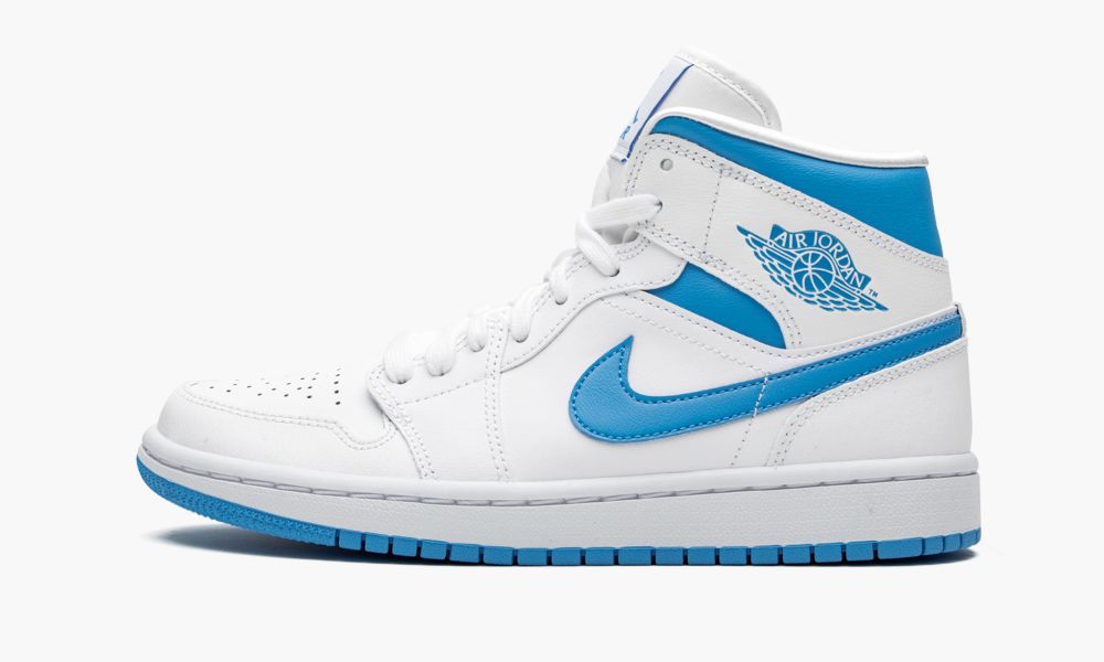 Nike Air Jordan 1 MID "UNC" Ženske Cipele Bijele Plave | Hrvatska-9470351