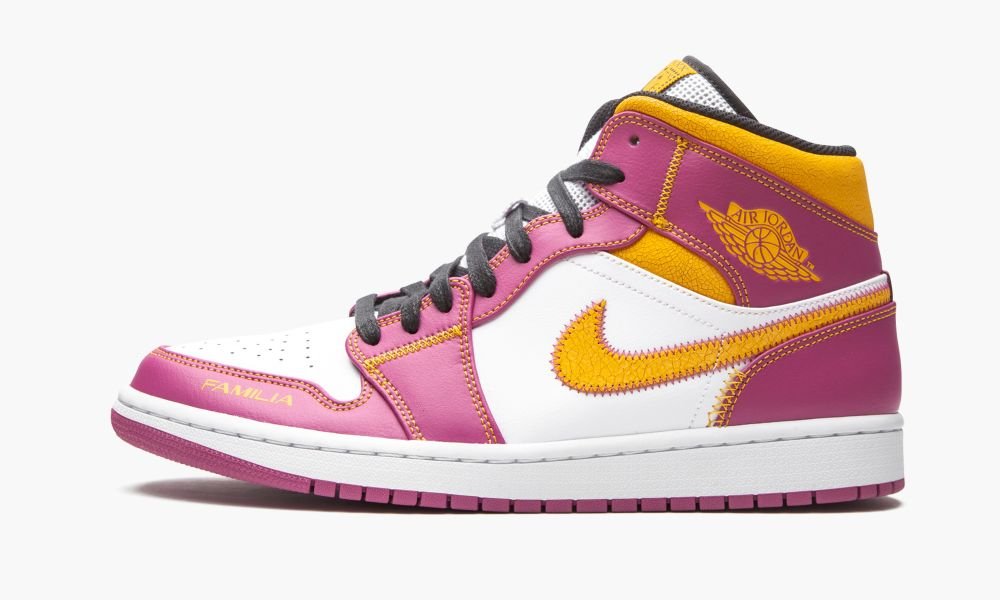 Nike Air Jordan 1 Mid "Dia de los Muertos" Muške Cipele Crne Bijele Narančaste Roze Fuksije | Hrvatska-3169542