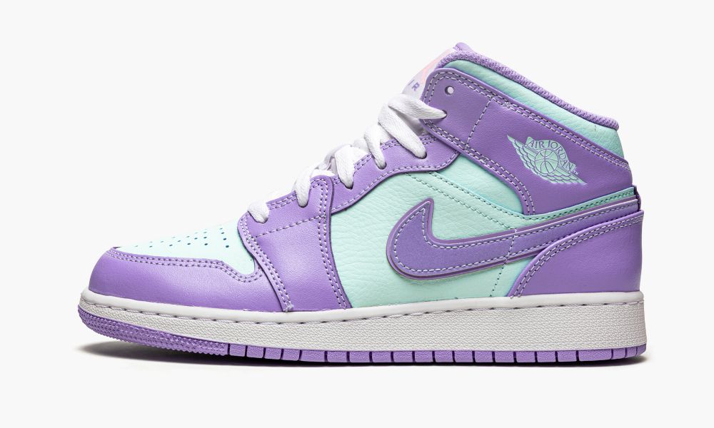 Nike Air Jordan 1 Mid GS "Purple Pulse / Arctic Punch" Dječje Cipele Plave Ljubičaste | Hrvatska-1709486