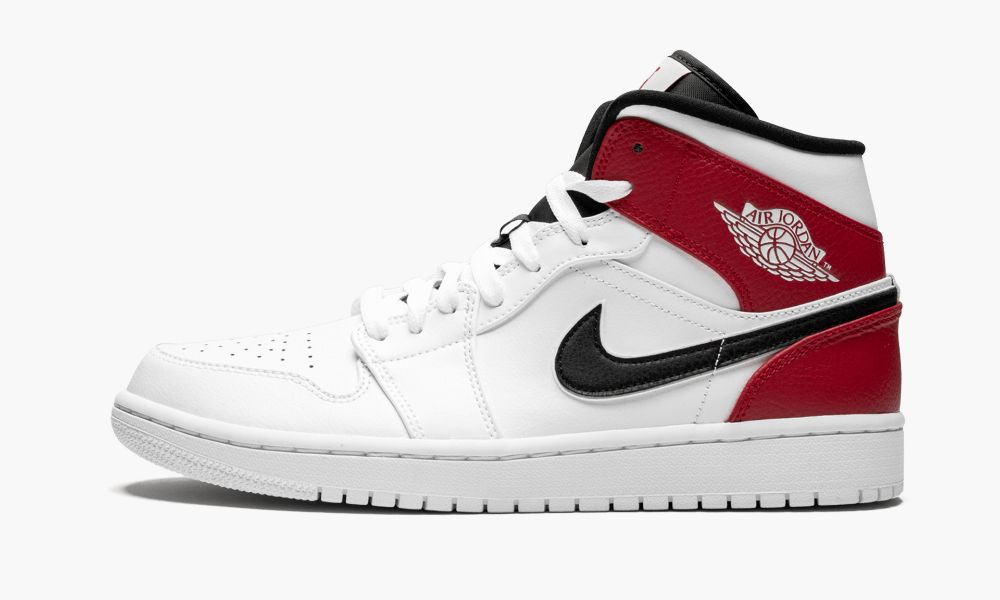 Nike Air Jordan 1 Mid Muške Cipele Crne Crvene Bijele | Hrvatska-5618742