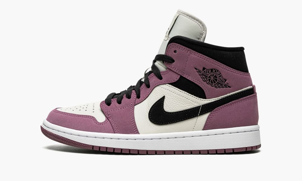 Nike Air Jordan 1 Mid SE "Berry Pink" Ženske Cipele Bijele Ljubičaste Crne | Hrvatska-3912745