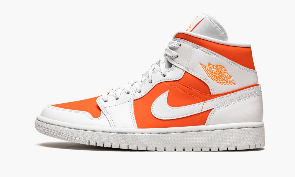 Nike Air Jordan 1 Mid SE "Bright Citrus" Ženske Cipele Bijele Narančaste Bijele | Hrvatska-9075628