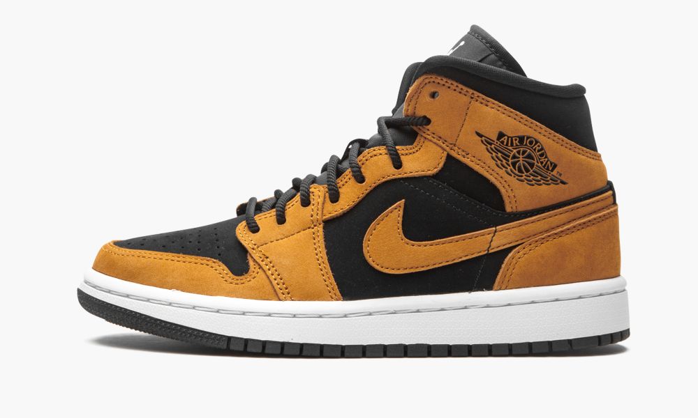 Nike Air Jordan 1 Mid SE "Desert Ochre" Ženske Cipele Crne Smeđe | Hrvatska-9281065