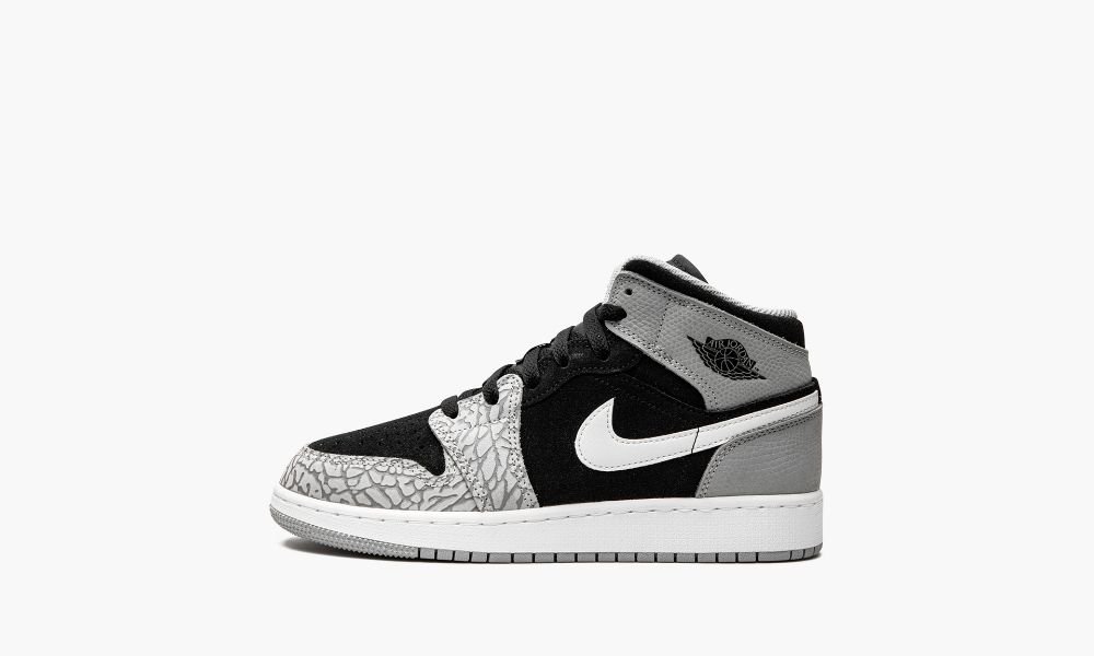 Nike Air Jordan 1 Mid SE GS Dječje Cipele Crne Crvene Bijele | Hrvatska-9873216