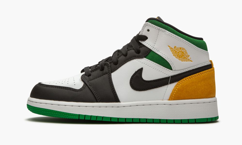 Nike Air Jordan 1 Mid SE (GS) "Laser Orange / Lucky Green" Dječje Cipele Crne Bijele Narančaste | Hrvatska-3281940