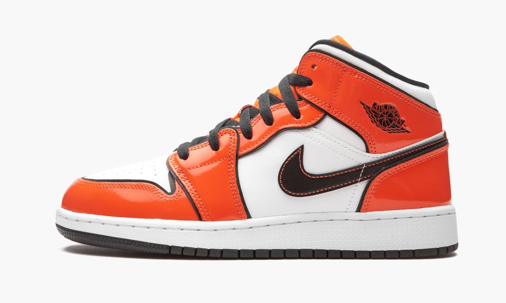 Nike Air Jordan 1 Mid SE GS "Turf Orange" Dječje Cipele Bijele Crne Narančaste Bijele Narančaste | Hrvatska-9412360