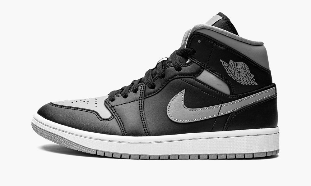 Nike Air Jordan 1 Mid "Shadow" Ženske Cipele Crne Bijele Sive | Hrvatska-7826540