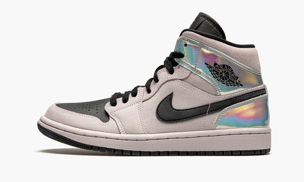 Nike Air Jordan 1 Mid W "Iridescent" Ženske Cipele Crne Roze Roze Visebojne | Hrvatska-3079861