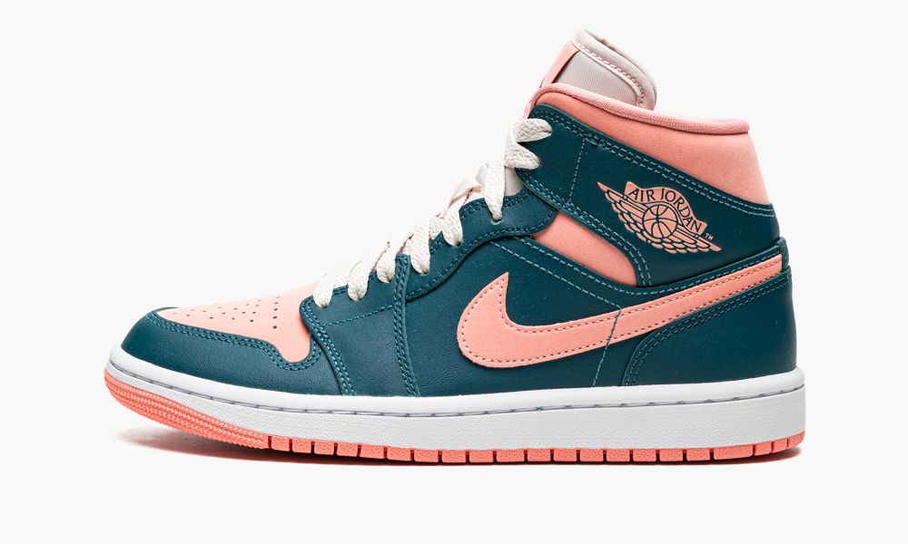 Nike Air Jordan 1 Mid Ženske Cipele Roze Zelene Tirkizne Zelene | Hrvatska-6409573