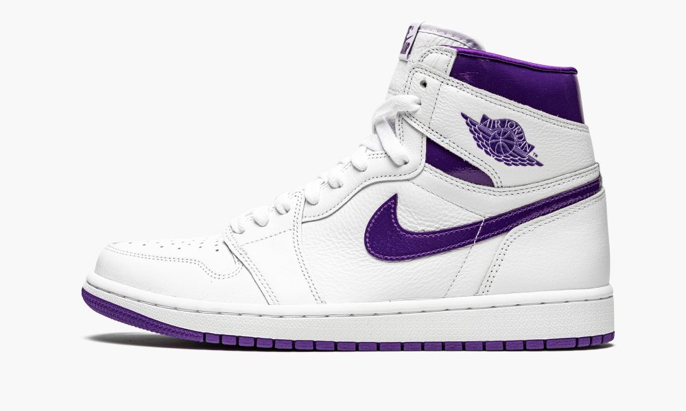 Nike Air Jordan 1 Retro High "Court Purple" Ženske Cipele Bijele Ljubičaste | Hrvatska-5849371