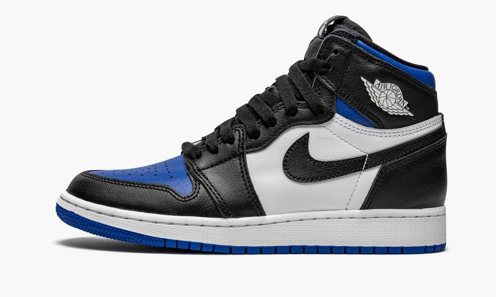 Nike Air Jordan 1 Retro High OG GS "Royal Toe" Dječje Cipele Crne Bijele Kraljevska Plava | Hrvatska-5470213