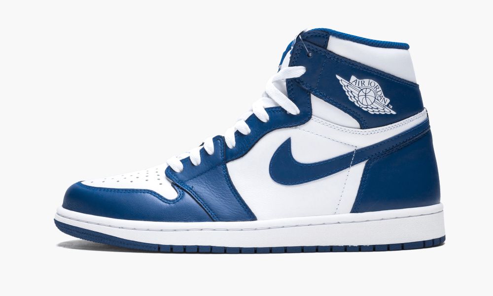 Nike Air Jordan 1 Retro High OG "Storm Blue" Muške Cipele Bijele Plave | Hrvatska-5421703