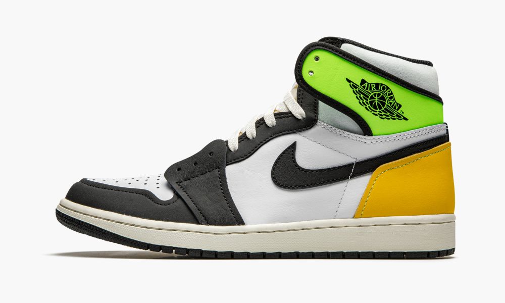 Nike Air Jordan 1 Retro High OG "Volt Gold" Muške Cipele Crne Bijele Zlatne | Hrvatska-9502738