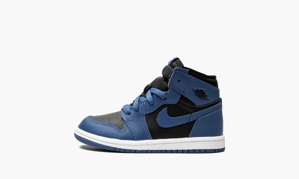 Nike Air Jordan 1 Retro High TD "Dark Marina Blue" Dječje Cipele Crne Plave Crne Bijele Plave | Hrvatska-1903526