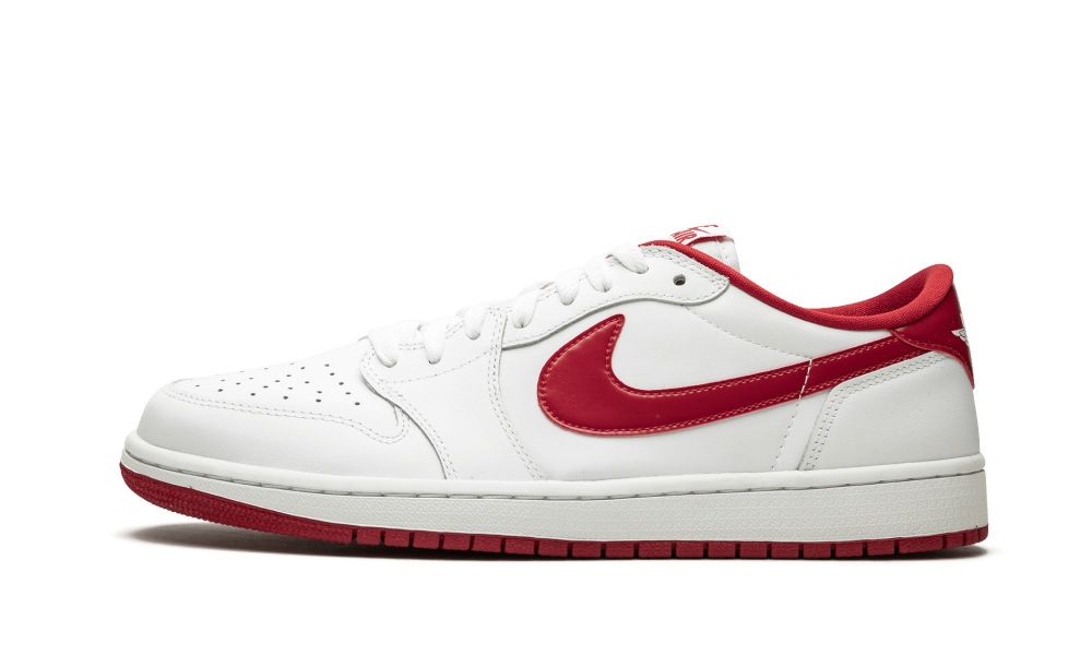 Nike Air Jordan 1 Retro Low OG "White / Varsity Red" Muške Cipele Crvene Bijele | Hrvatska-4873590