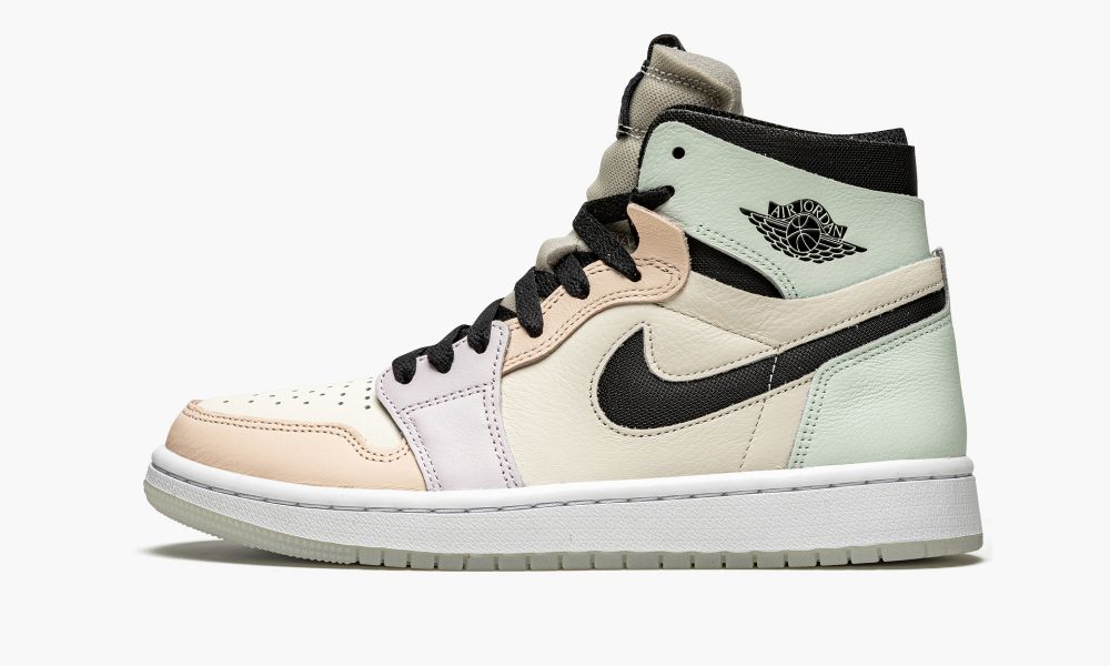 Nike Air Jordan 1 Zoom CMFT "Easter" Ženske Cipele Crne Bijele Ljubičaste | Hrvatska-7138605