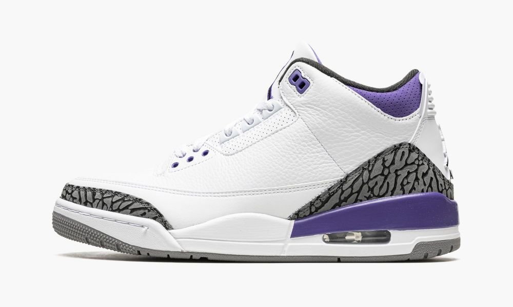 Nike Air Jordan 3 "Dark Iris" Muške Cipele Crne Bijele | Hrvatska-7180532