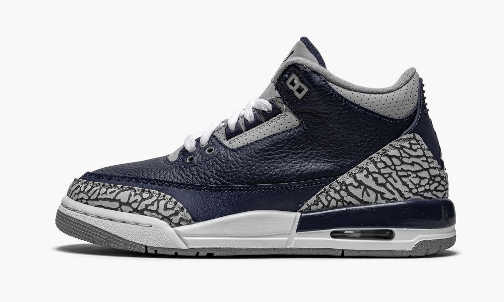 Nike Air Jordan 3 Retro GS "Georgetown" Dječje Cipele Tamnoplave Sive | Hrvatska-5962031